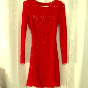 Red lace dress.only is used it one time